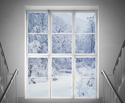 درزگیری پنجره دو جداره در زمستان